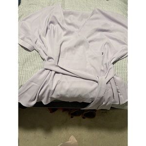Light Purple V Neck Top